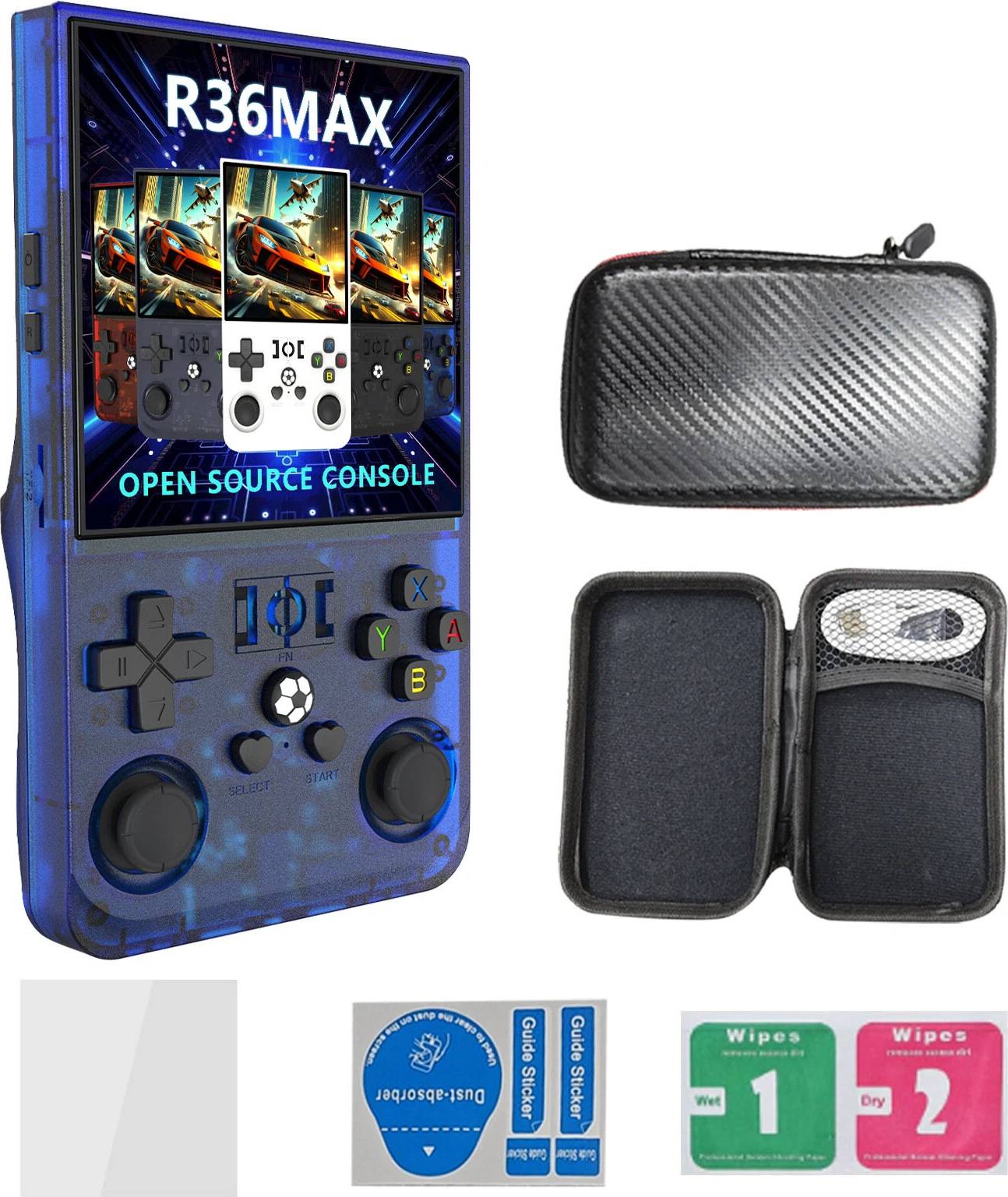Handheld R36S R36Max 128G Open Source Handheld Game Console