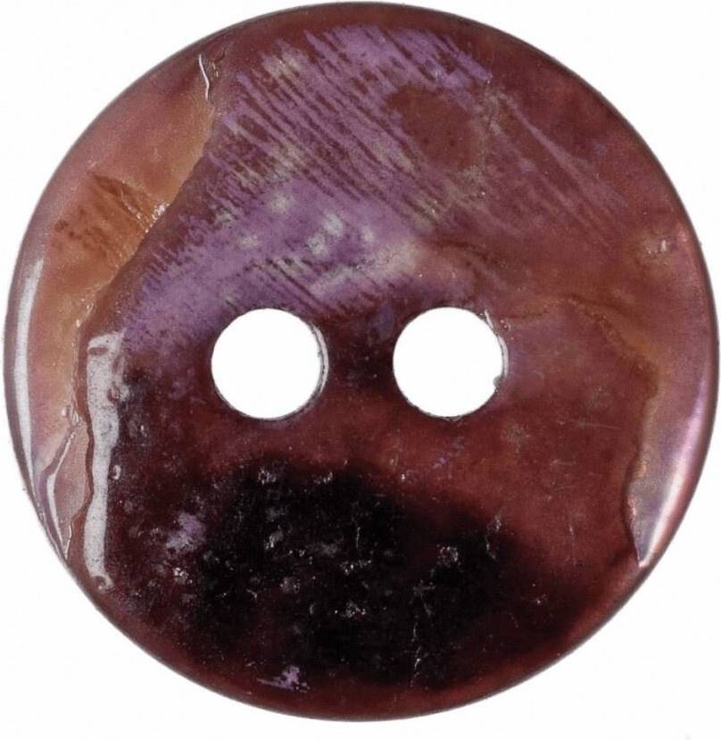 Hemline Round Shell Buttons Bone