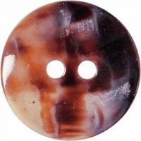 Hemline Round Shell Buttons Bone