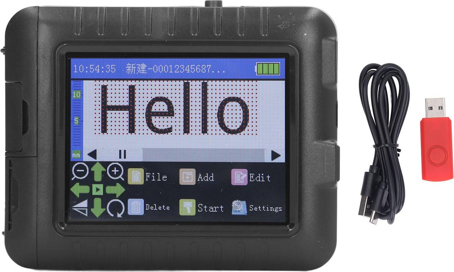 Handheld Inkjet Printer 3.5in LED Touch Screen