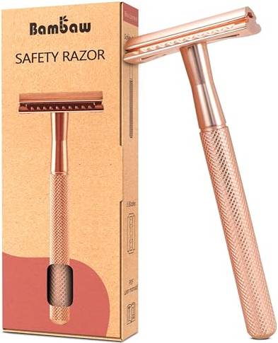 Bambaw Metal Safety Razor Rose Gold
