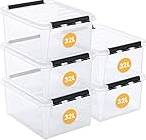 SmartStore 32L Clear Plastic Boxes 5 Pack Storage Box