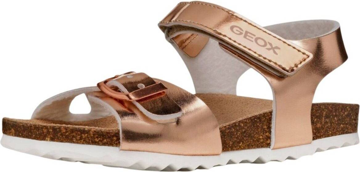 Geox Adriel Remsandaler Kalvmocka Polyester - Rosa