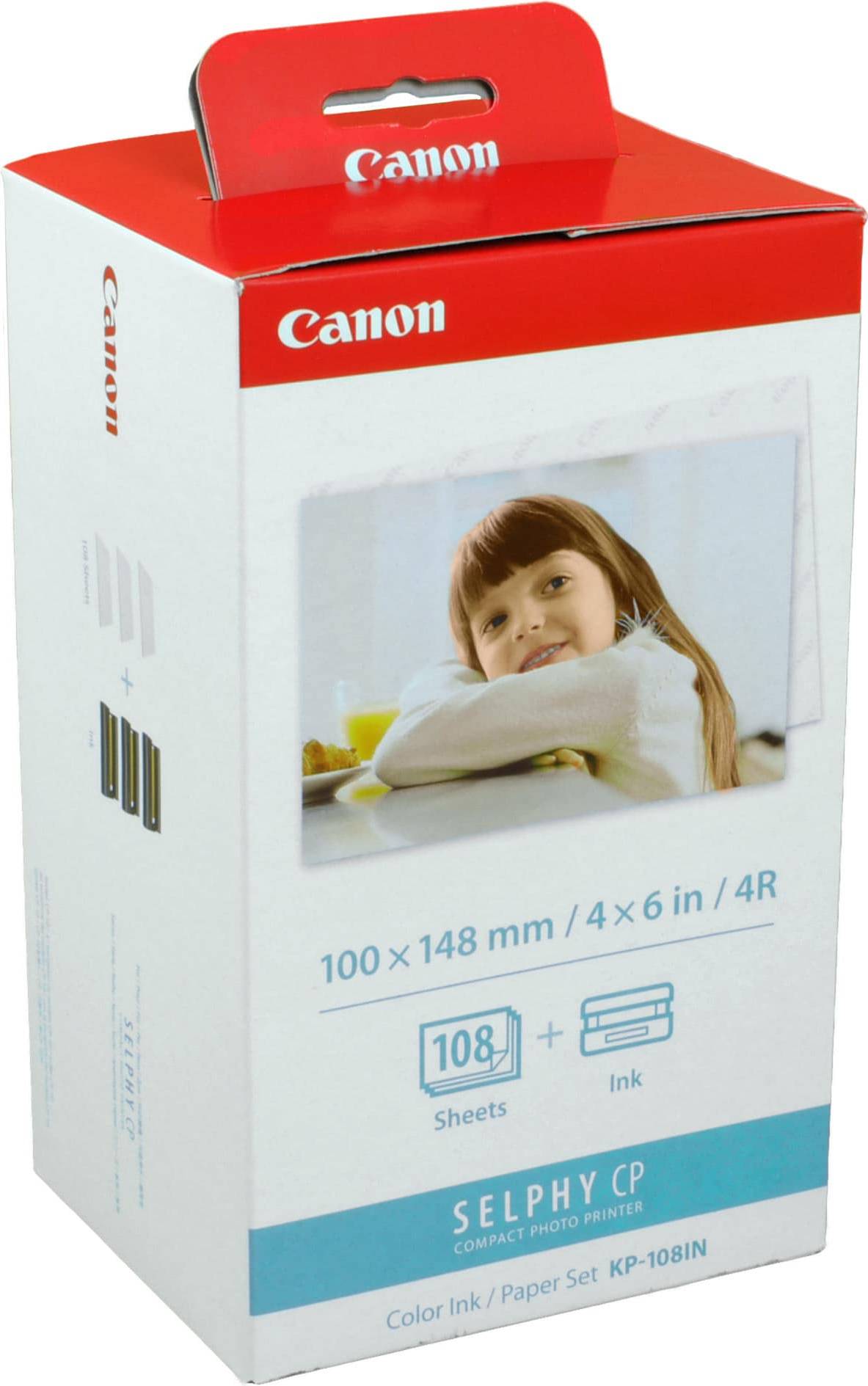 Selphy cp1500 Canon KP-108IN Color Ink and Photo Paper Set