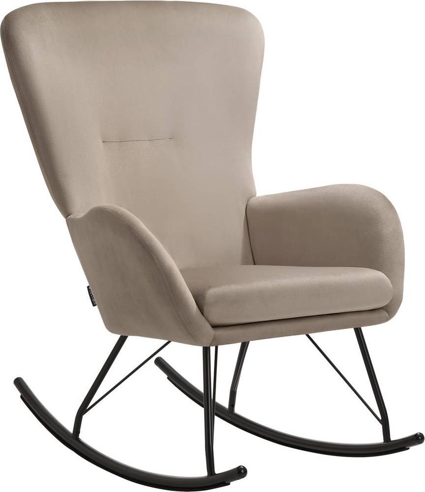 tectake Swing Armchair With Steel Runners Rocking Chair