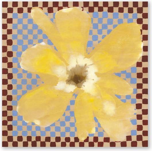 Digitale Print Flower With Checks 03