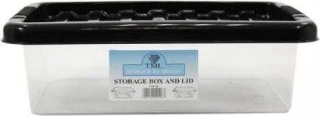 TML TML Shoe & Lid 6L Transparent White Storage Box