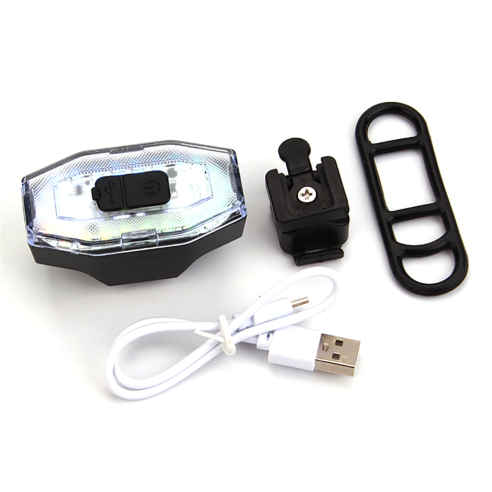 Spactz Bike Rear Light LED USB Rechargeable Bicycle Tail Lamp Waterproof