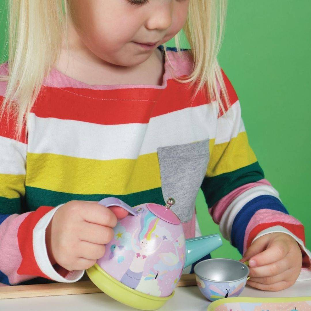 Musical Tin Tea Set 15 Piece