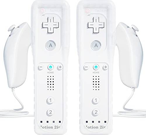 TechKen 2-Pack Wii Remote Controllers with Nunchuk