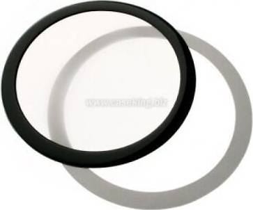 Støvfilter 225mm Rundt Sort Hvid