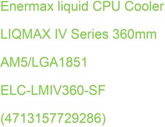 Enermax ELC-LMIV360-SF Computer Cooling System
