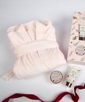 Damart Bath Robe & Bodycare Gift Set Powder Pink One Size