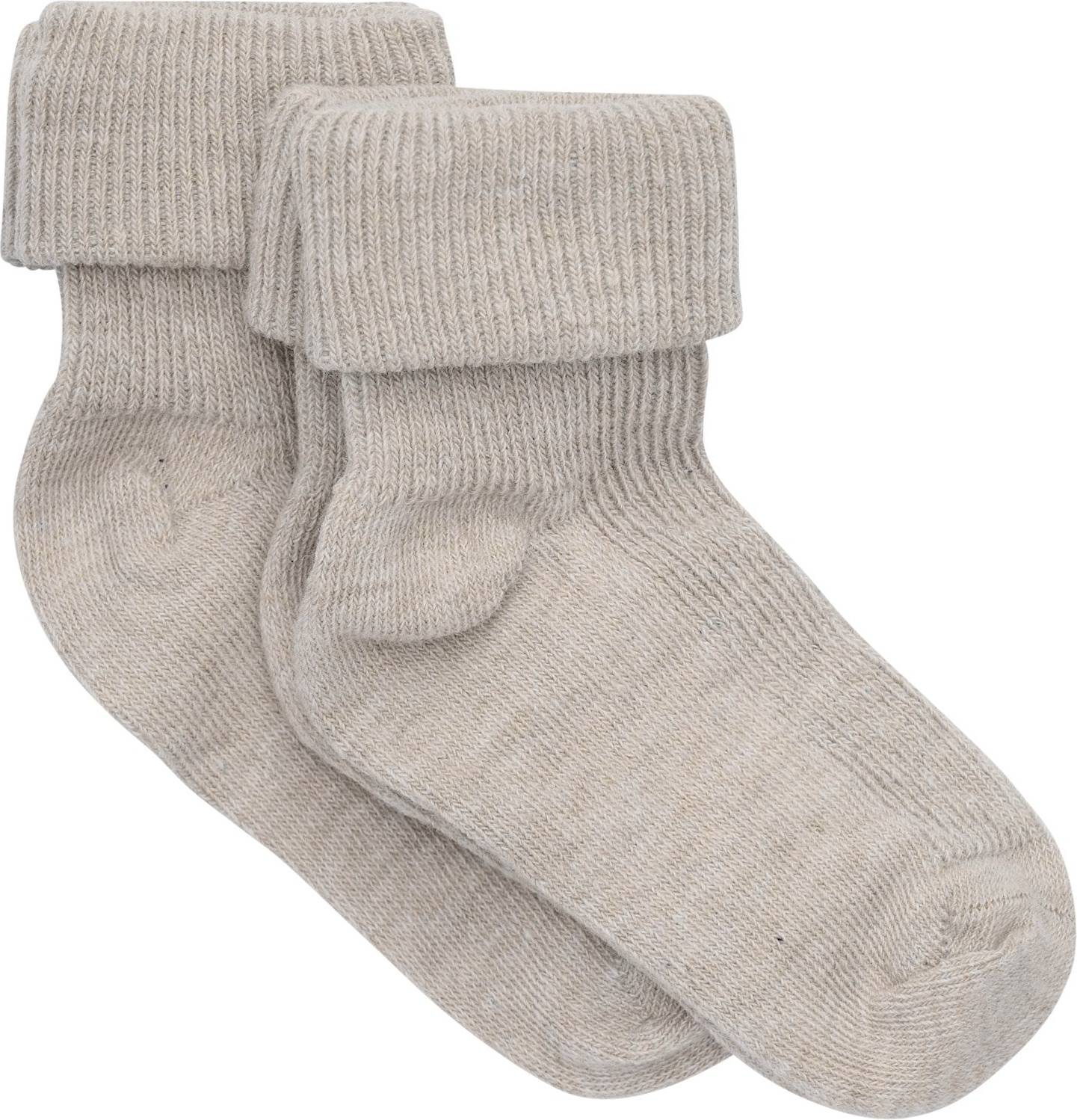 Minymo Rib 2-pack - Light Taupe
