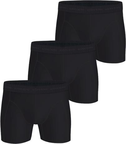 Björn Borg Microfiber Boxers 3-pack - Sort
