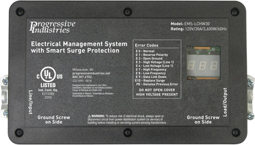 EMS-LCHW30 Hardwired RV Electrical Management System Surge Protector With Integrated Display 30 Amp