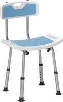 Homcom Height Adjustable Shower Chair Light Blue