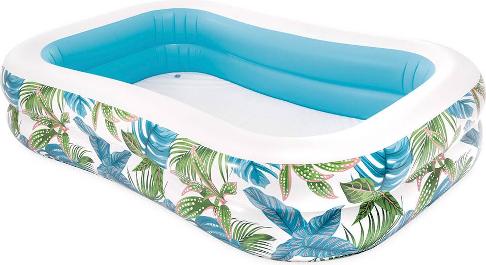Intex Tropical 229x152x48 cm Rectangular Inflatable Pool Blau 600L