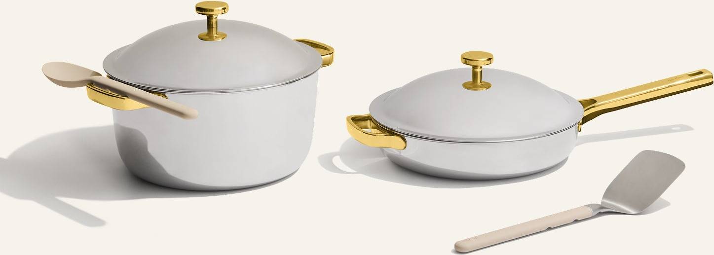 Our Place Titanium Pro Duo - Chrome/Gold Cookware Set
