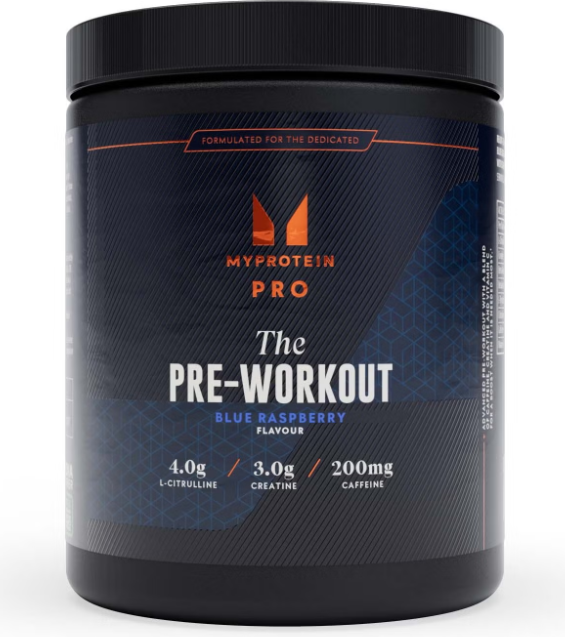 Myprotein Pre-Workout 30 Servings Blue Raspberry