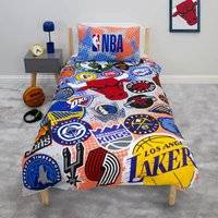 NBA Divide Reversible Single & Pillowcase Set - Multicolor