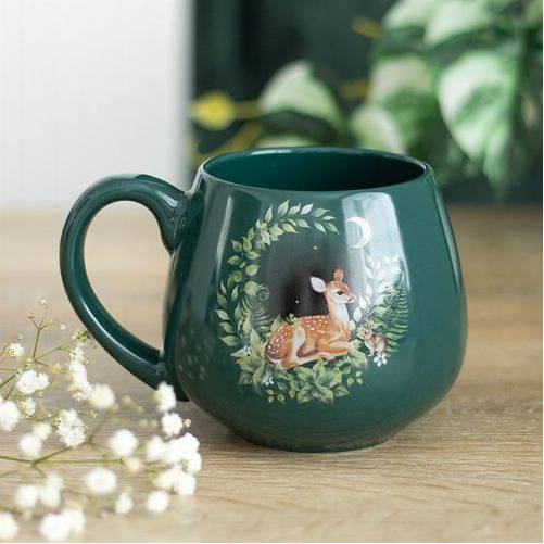 Something Different Green Fawn Rounded Cup & Mug