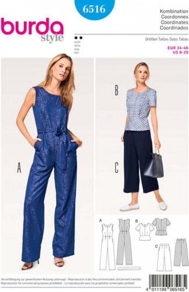 Burda Style Paper Sewing Pattern 6516