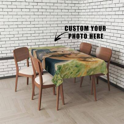 Shein Customized Personalized Table Cloth Tablecloth