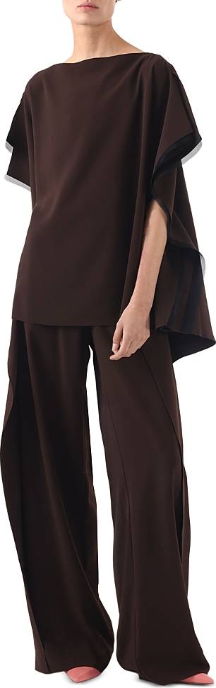 Mid Rise Crepe Pants