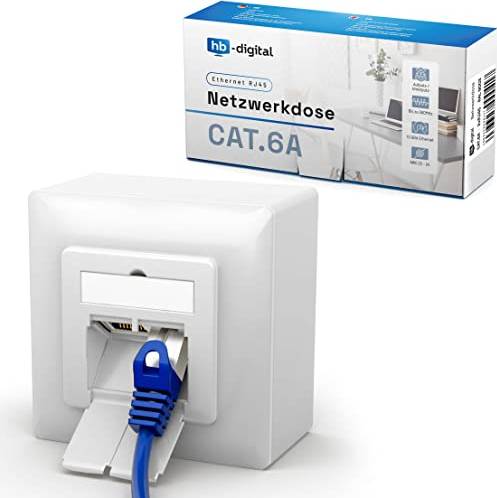 Prise Réseau CAT6A 2x Port RJ45
