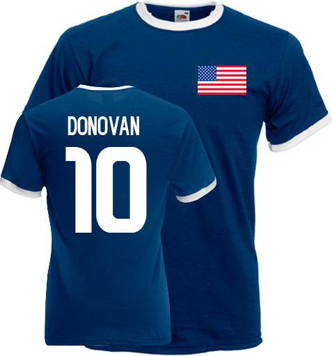 Gildan Landon Donovan Usa Ringer Tee Men's Polyester