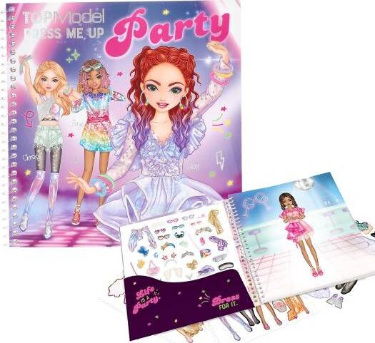 Top Model Dress Me Up Party Sticker Book