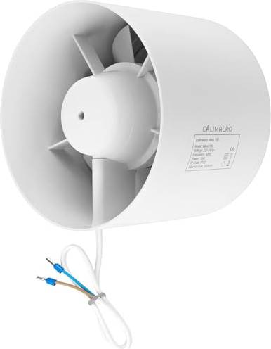 Calima Inline Extractor Fan 150mm with Backdraft Shutter