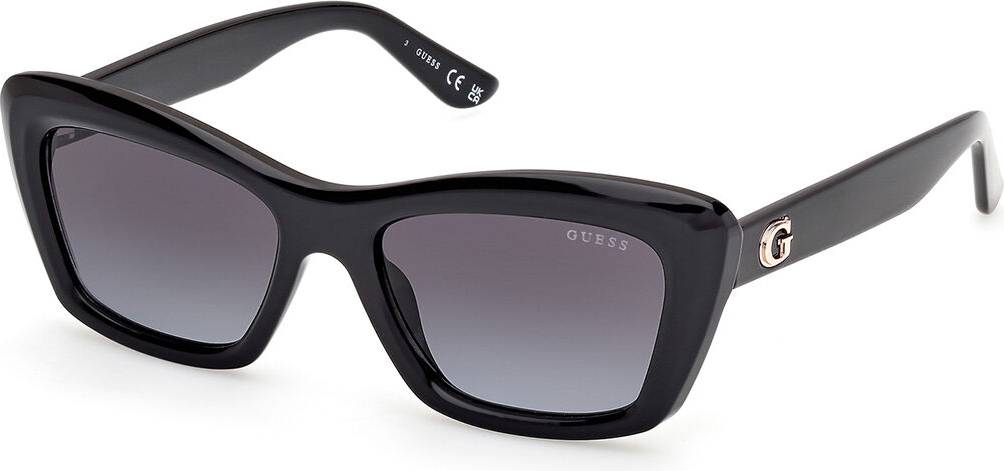 Guess Gradient Solbriller Sort Rektangulær - Black