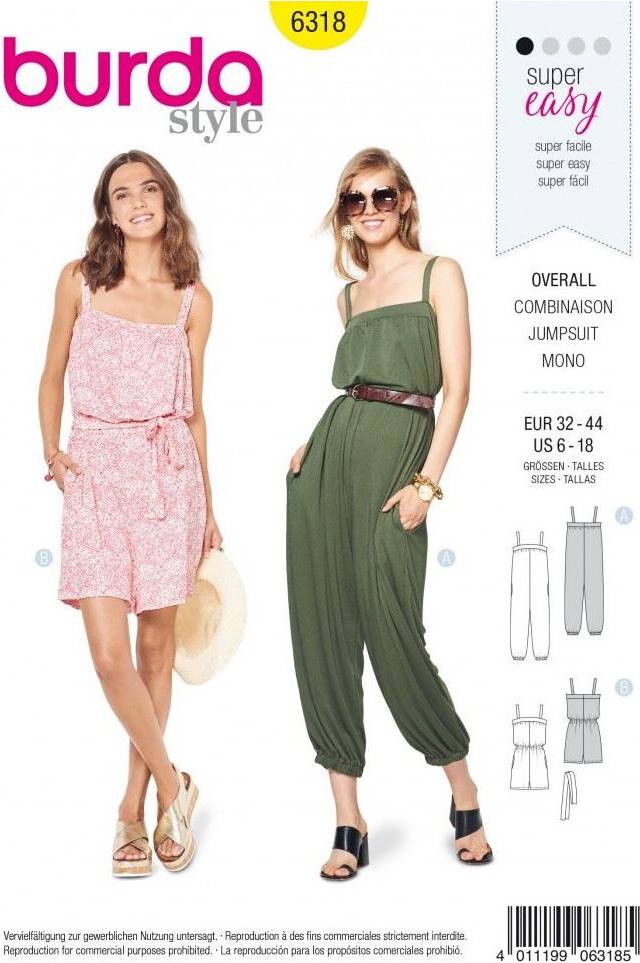Burda Style Paper Sewing Pattern 6318