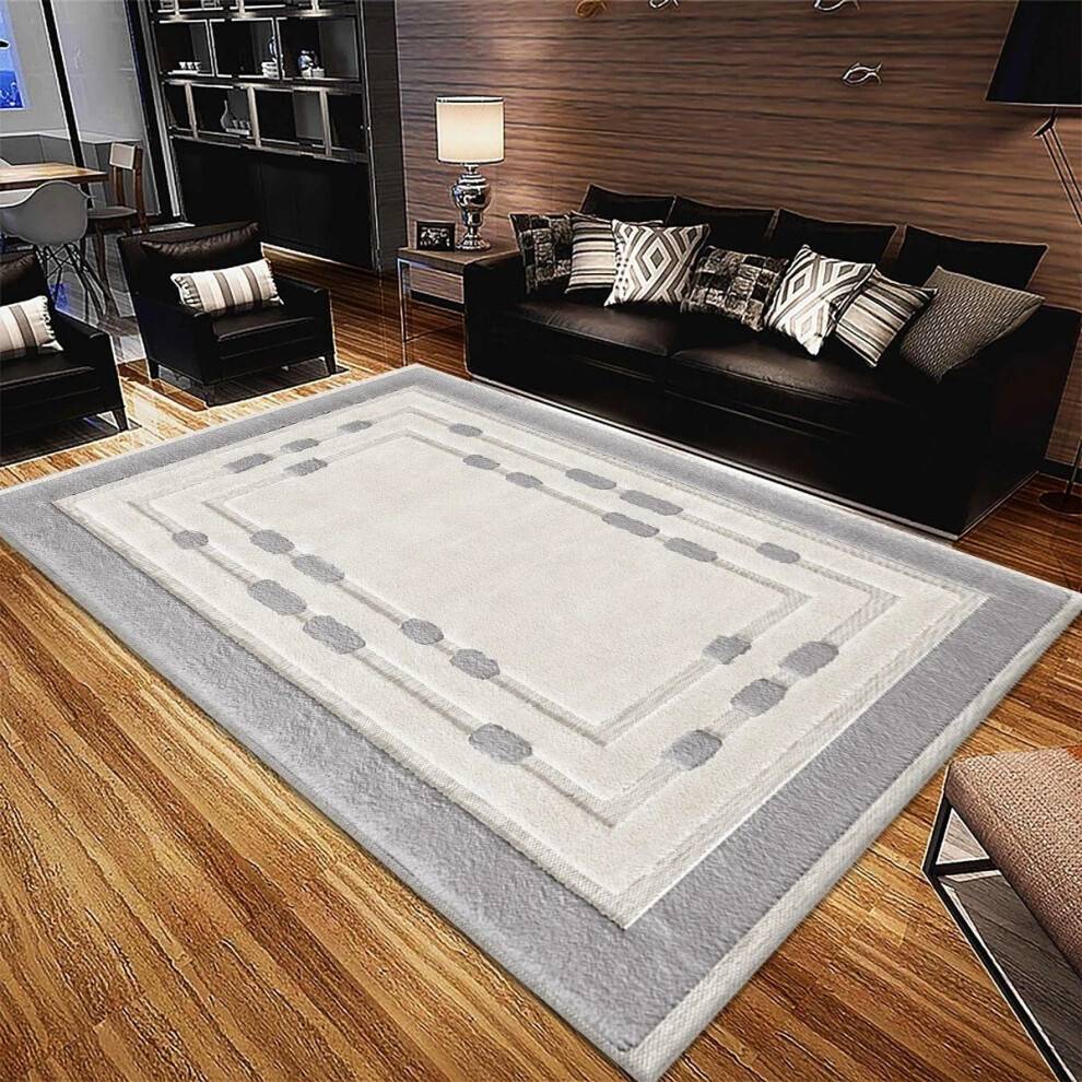 Comfy Rug Design 120 x 170 cm Extra Large Area Rugs Grey