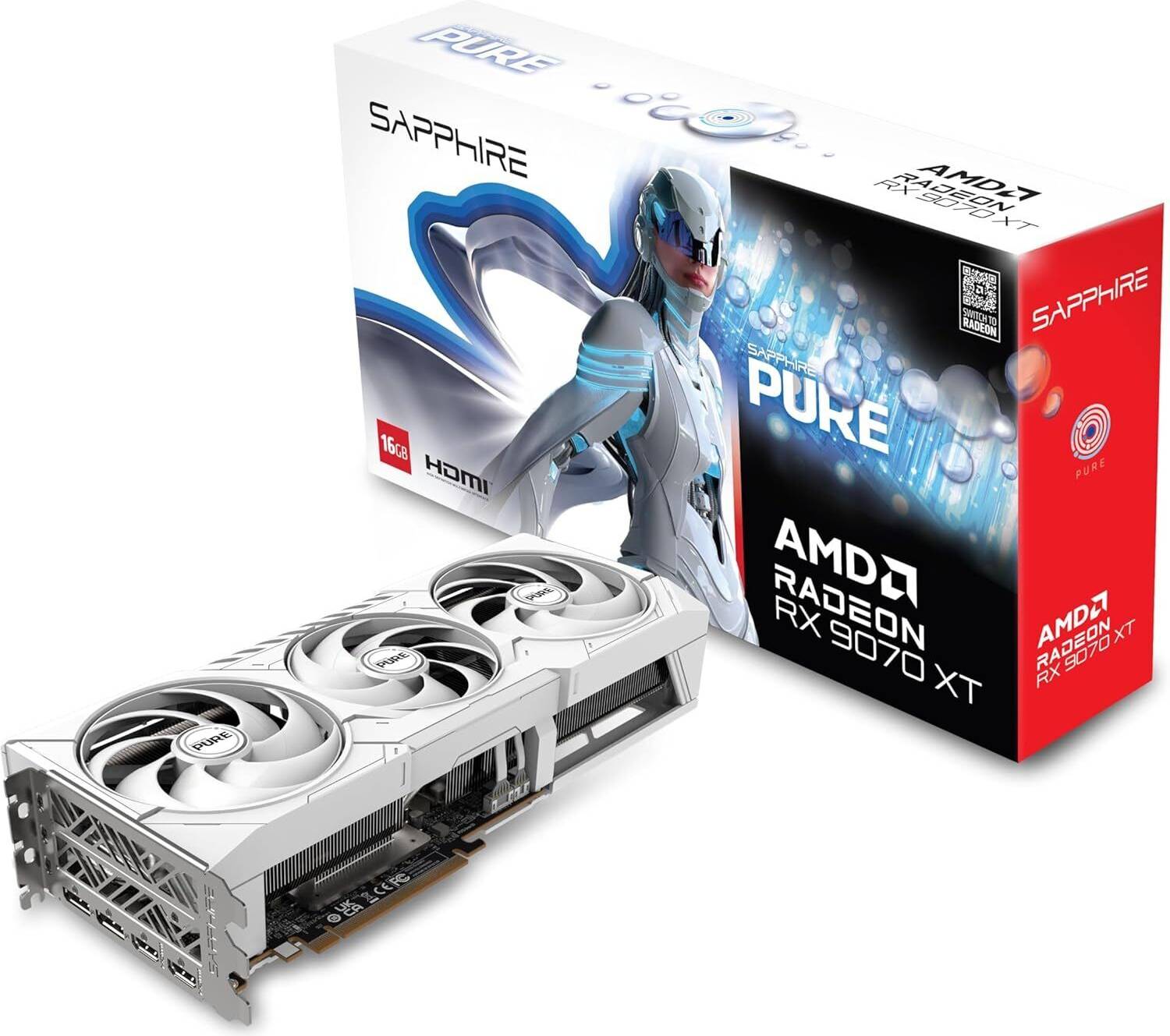 Rx 9070 Sapphire Radeon RX 9070 XT Gaming OC Graphics Card 16 GB