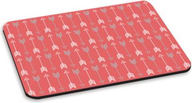 Gift Base Pink Shooting Arrows Pattern Mouse Mat