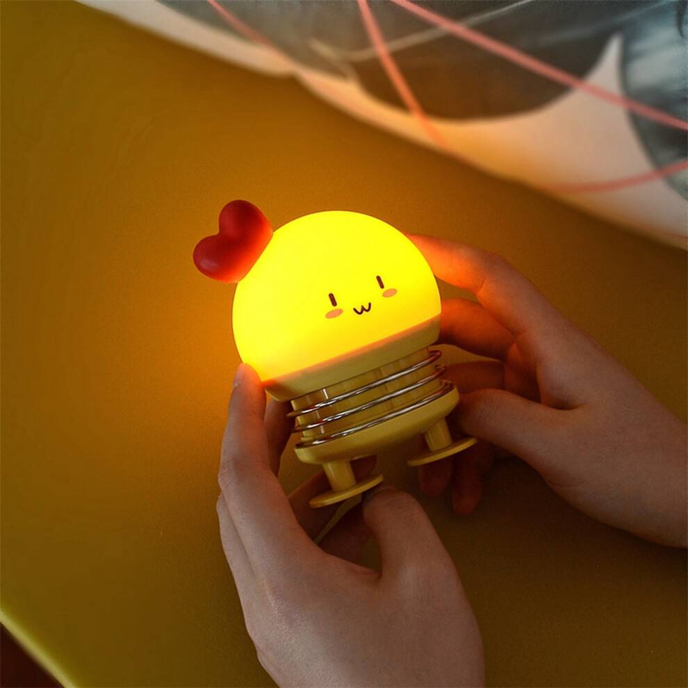 Greenzech Creative LED Cartoon Spring Switch Night Light