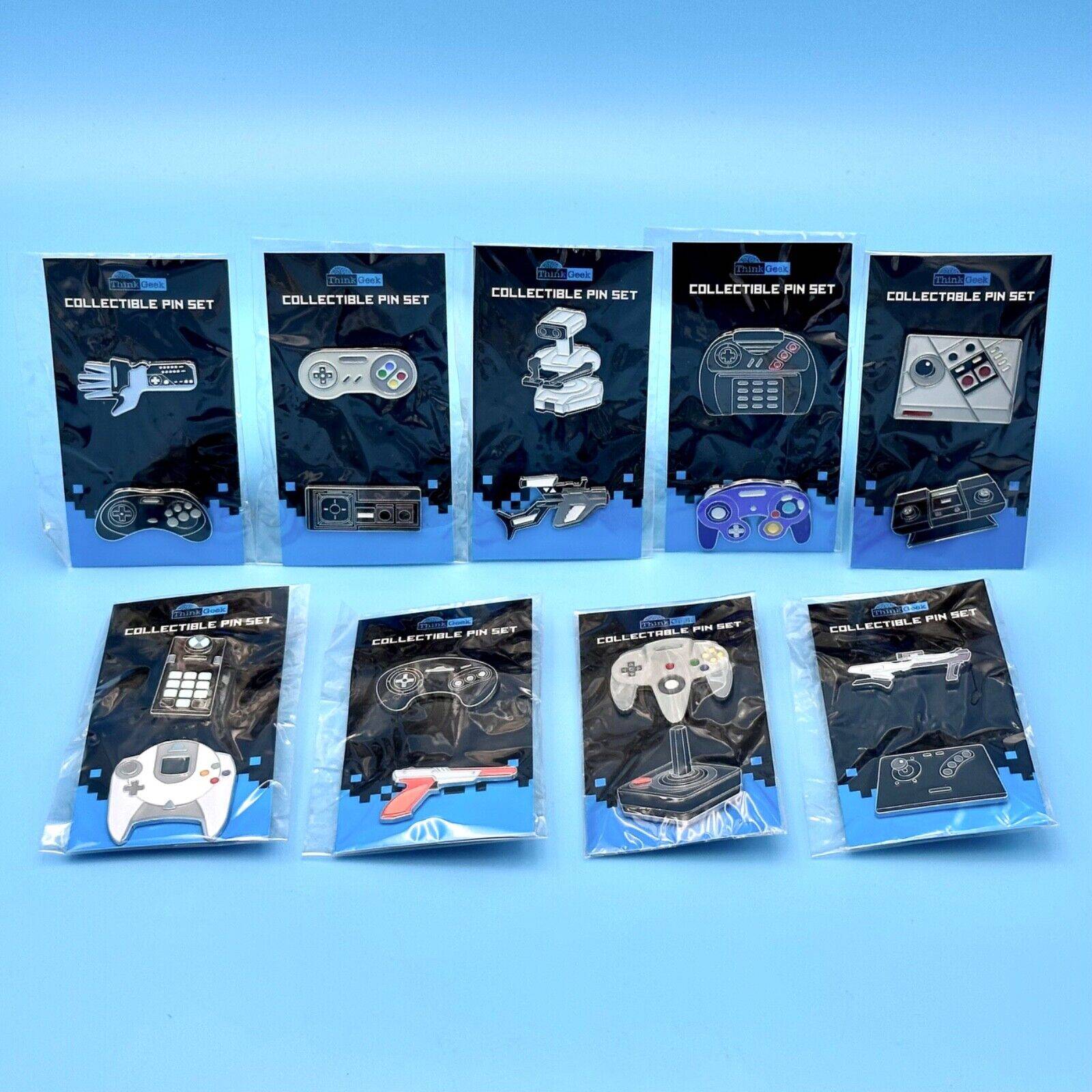 ThinkGeek Retro Gaming Controller Collectable Pin Set