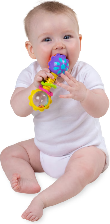 Playgro Twisting Barbell Rattle Refresh 3m+