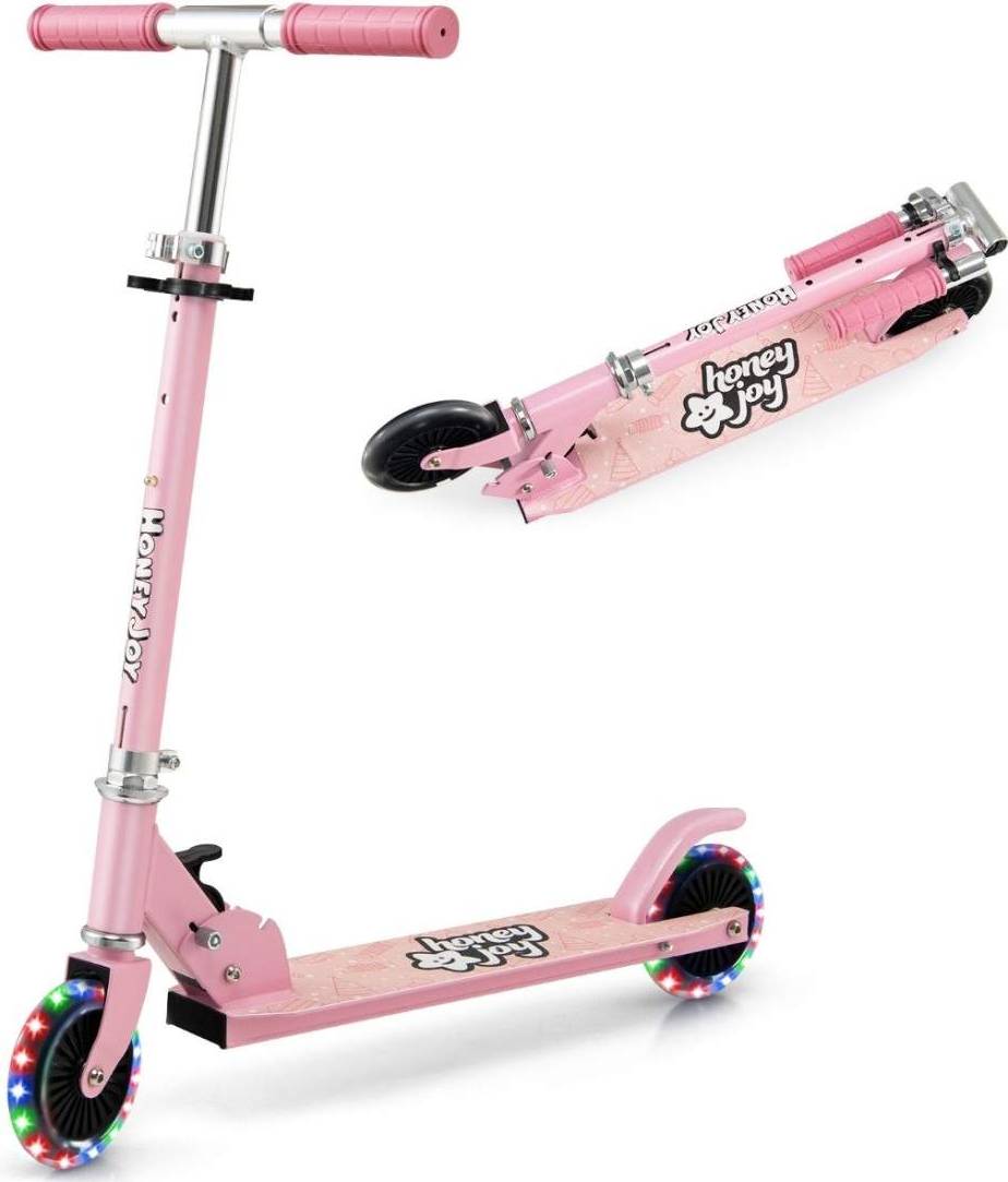Kinderroller 2-Rad Tretroller Rosa