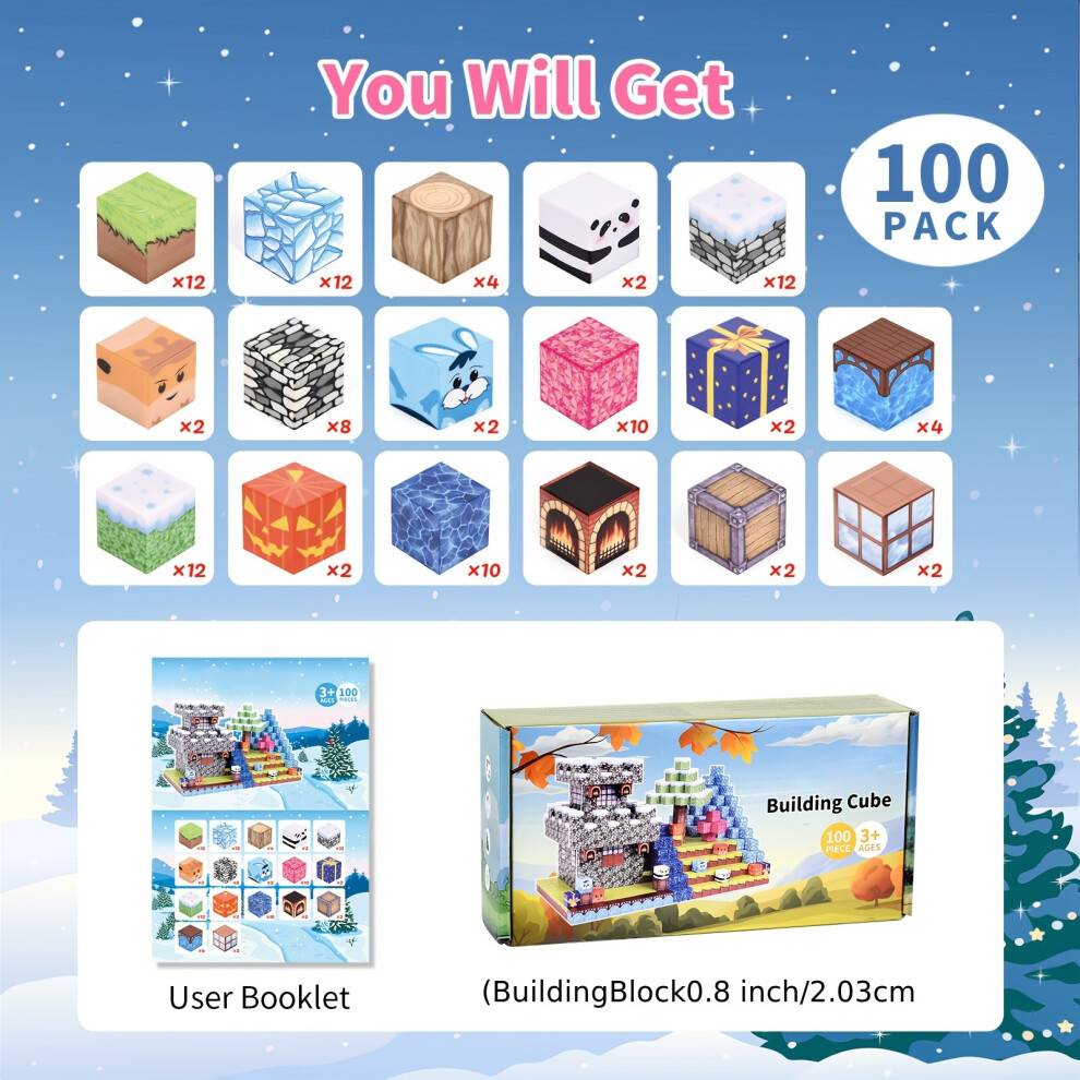 100pcs Magnetic Building Blocks Set