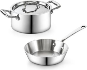 Cooks Standard Mini Duo 4.7 Inch 3 Piece Set Cookware Set
