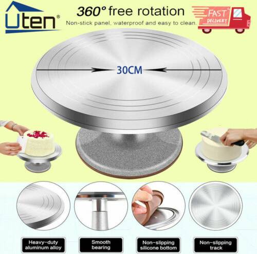 Turntable 12 Inch Aluminum Cake Revolving Holder