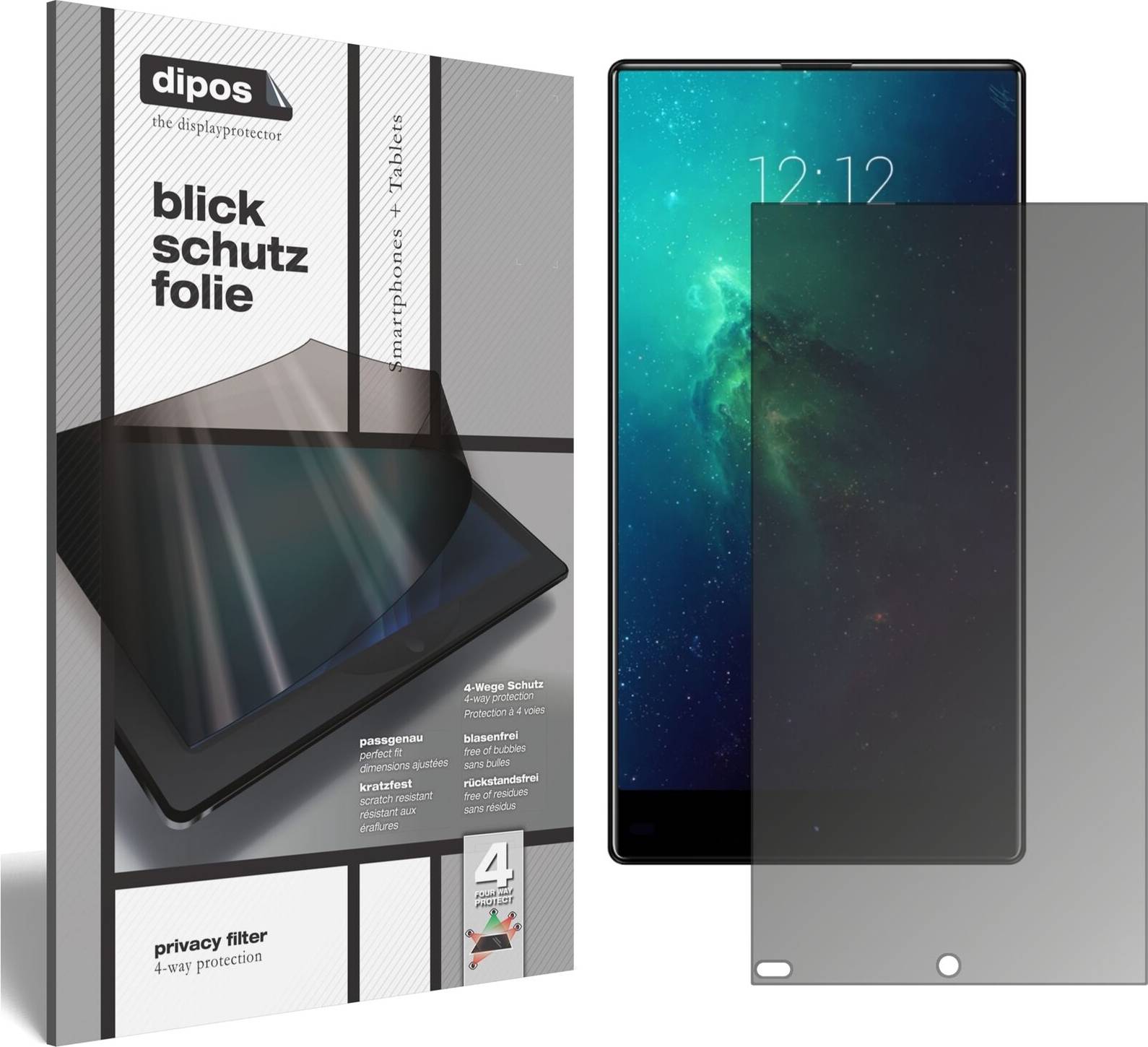 Dipos Screen Protector for VKworld Mix Plus Privacy Filter