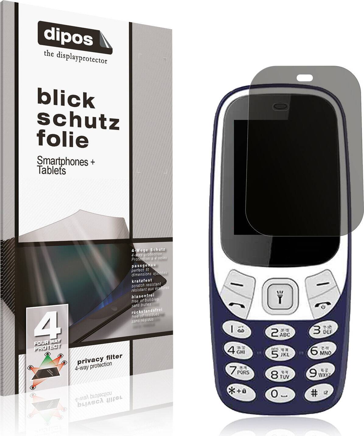 Dipos Screen Protector for I Kall K74 Privacy Filter