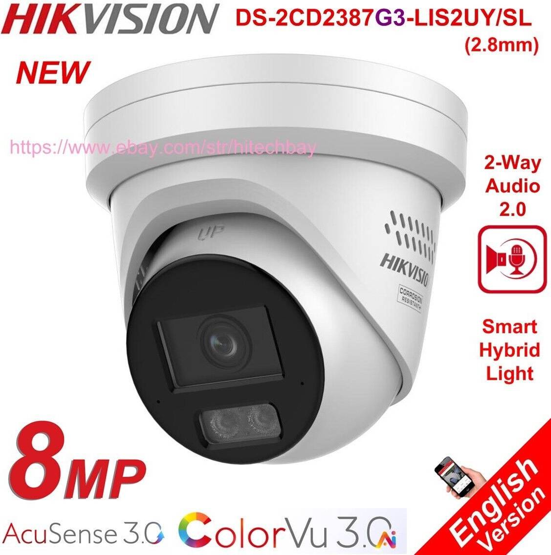 Pro Series ColorVu DS-2CD2387G3-LIS2UY IP Camera