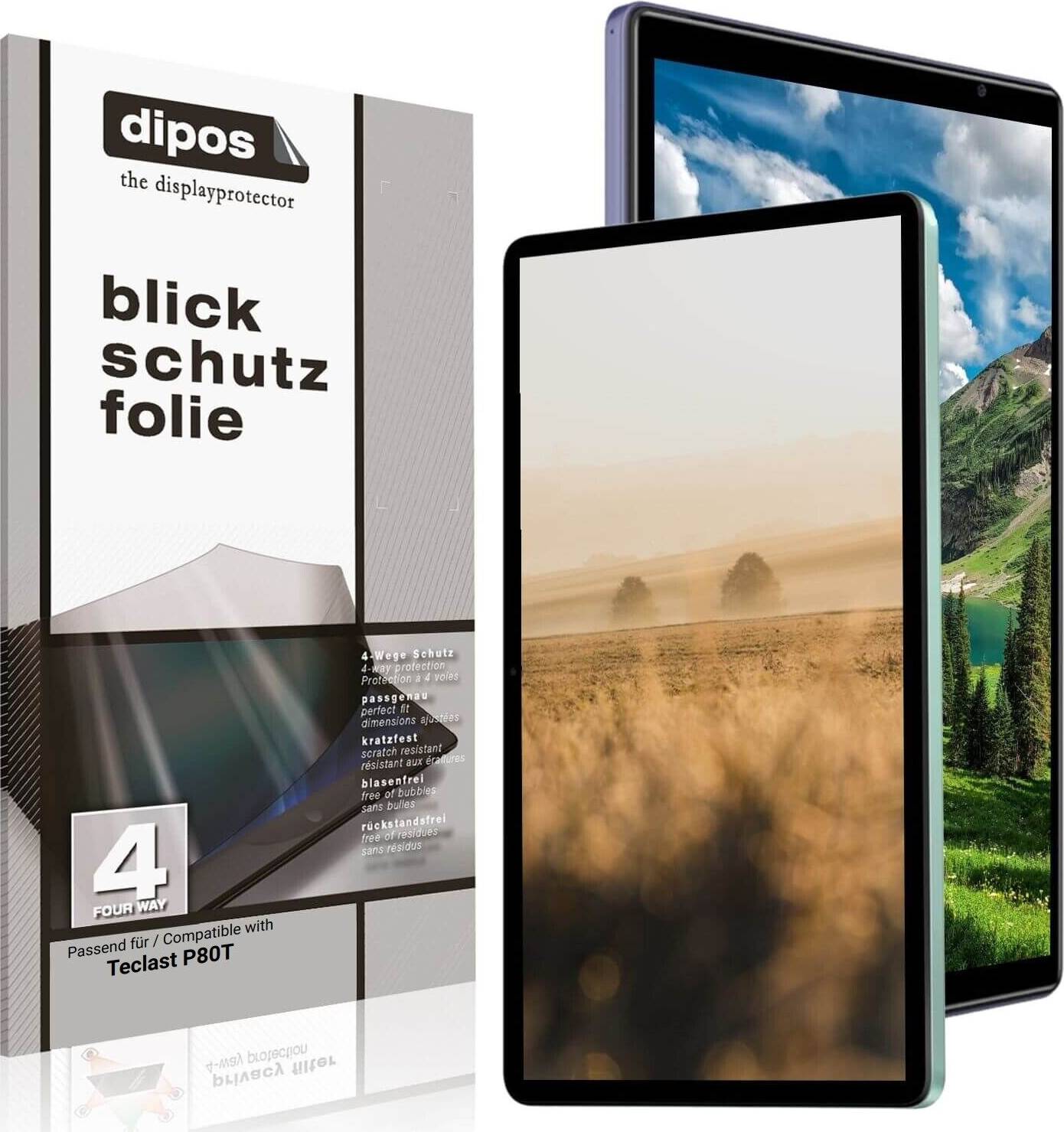 Dipos Screen Protector for Teclast P80T Privacy Filter