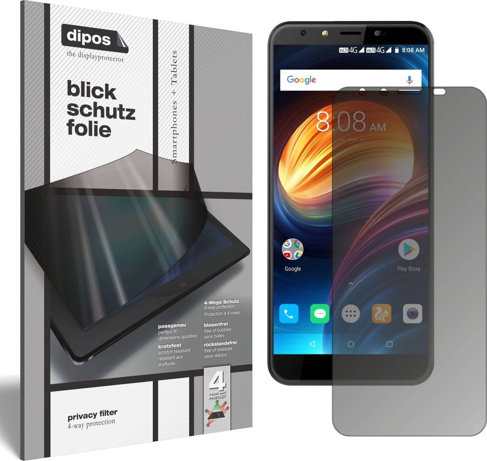 Dipos Screen Protector for Ivoomi i2 Privacy Filter